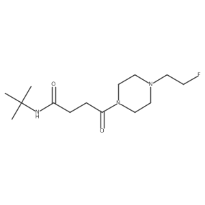 N-(tert-butyl)-4-(4-(2-fluoroethyl)piperazin-1-yl)-4-oxobutanamide结构式