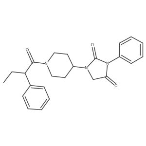 3-Phenyl-1-(1-(2-phenylbutanoyl)piperidin-4-yl)imidazolidine-2,4-dione Structure