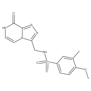 N-((8-hydroxy-[1,2,4]triazolo[4,3-a]pyrazin-3-yl)methyl)-4-methoxy-3-methylbenzenesulfonamide Structure