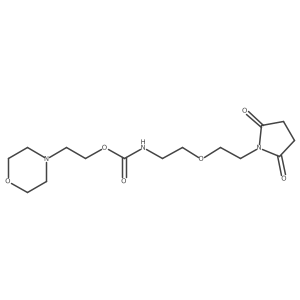 2-Morpholinoethyl (2-(2-(2,5-dioxopyrrolidin-1-yl)ethoxy)ethyl)carbamate Structure