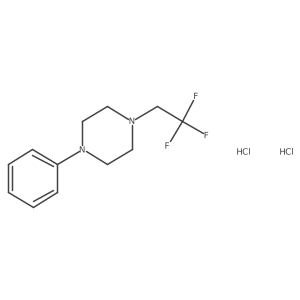 1-Phenyl-4-(2,2,2-trifluoroethyl)piperazine dihydrochloride结构式