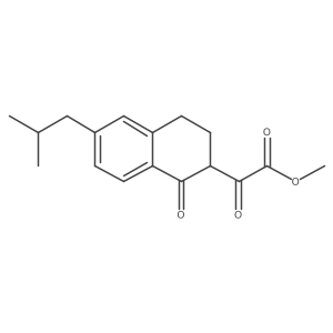 Methyl 2-(6-isobutyl-1-oxo-1,2,3,4-tetrahydronaphthalen-2-yl)-2-oxoacetate Structure