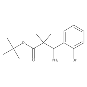 tert-Butyl 3-amino-3-(2-bromophenyl)-2,2-dimethylpropanoate Structure