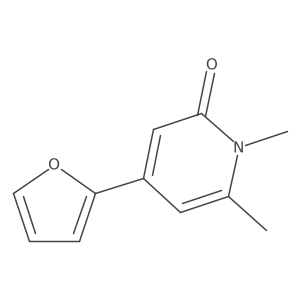 4-(Furan-2-yl)-1,6-dimethyl-1,2-dihydropyridin-2-one结构式