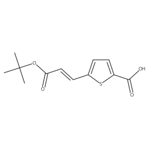 5-(3-(Tert-butoxy)-3-oxoprop-1-en-1-yl)thiophene-2-carboxylic acid Structure