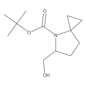 tert-Butyl 5-(hydroxymethyl)-4-azaspiro[2.4]heptane-4-carboxylate Structure