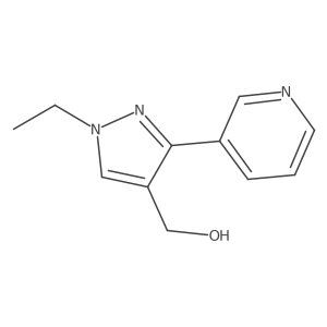 (1-ethyl-3-(pyridin-3-yl)-1H-pyrazol-4-yl)methanol结构式