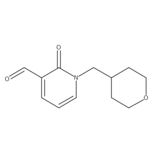 2-oxo-1-((tetrahydro-2H-pyran-4-yl)methyl)-1,2-dihydropyridine-3-carbaldehyde结构式