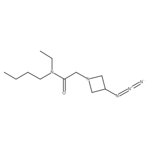 2-(3-azidoazetidin-1-yl)-N-butyl-N-ethylacetamide Structure