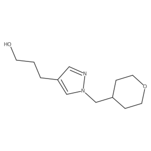 3-{1-[(oxan-4-yl)methyl]-1H-pyrazol-4-yl}propan-1-ol Structure