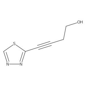 4-(1,3,4-Thiadiazol-2-yl)but-3-yn-1-ol结构式
