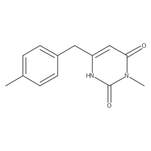 3-Methyl-6-[(4-methylphenyl)methyl]-1,2,3,4-tetrahydropyrimidine-2,4-dione结构式