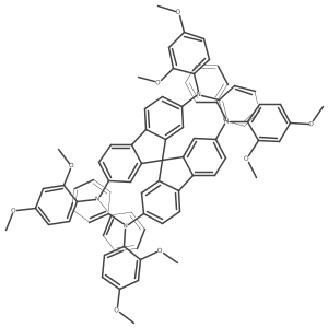 N2,N2',N7,N7'-Tetrakis(2,4-dimethoxyphenyl)-N2,N2',N7,N7'-tetraphenyl-9,9'-spirobi[fluorene]-2,2',7,7'-tetraamine Structure