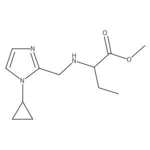 methyl 2-{[(1-cyclopropyl-1H-imidazol-2-yl)methyl]amino}butanoate Structure