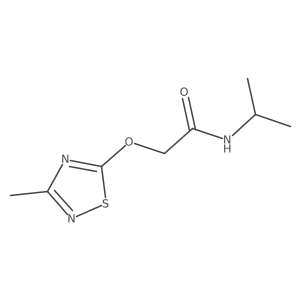 2-[(3-methyl-1,2,4-thiadiazol-5-yl)oxy]-N-(propan-2-yl)acetamide结构式