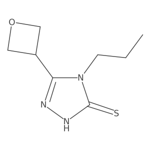 5-(oxetan-3-yl)-4-propyl-4H-1,2,4-triazole-3-thiol Structure