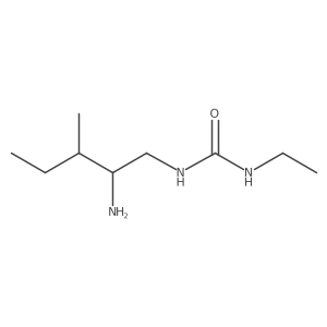 3-(2-Amino-3-methylpentyl)-1-ethylurea结构式
