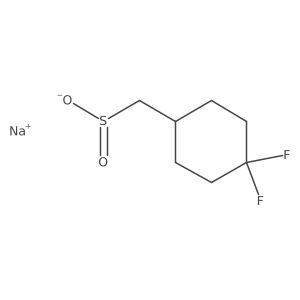 Sodium (4,4-difluorocyclohexyl)methanesulfinate Structure