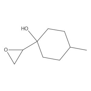 4-Methyl-1-(oxiran-2-yl)cyclohexan-1-ol结构式