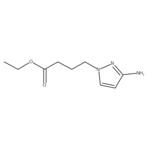 ethyl 4-(3-amino-1H-pyrazol-1-yl)butanoate Structure