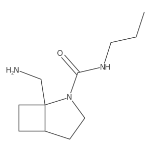 1-(aminomethyl)-N-propyl-2-azabicyclo[3.2.0]heptane-2-carboxamide结构式