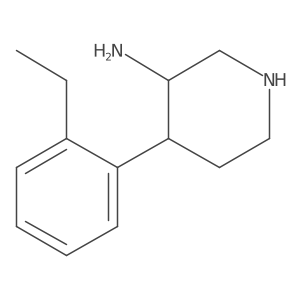 4-(2-Ethylphenyl)piperidin-3-amine结构式