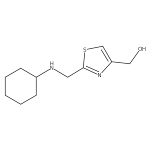 {2-[(Cyclohexylamino)methyl]-1,3-thiazol-4-yl}methanol Structure