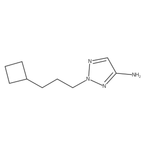 2-(3-cyclobutylpropyl)-2H-1,2,3-triazol-4-amine结构式
