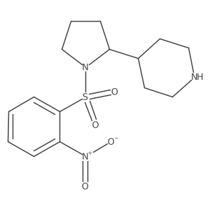 4-[1-(2-Nitrobenzenesulfonyl)pyrrolidin-2-yl]piperidine结构式