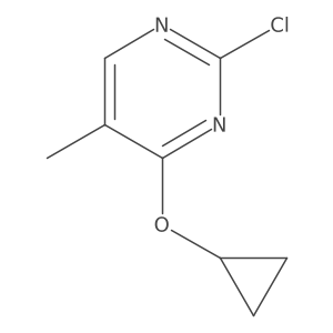 2-Chloro-4-cyclopropoxy-5-methylpyrimidine结构式