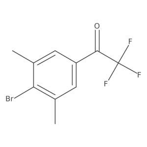 1-(4-Bromo-3,5-dimethylphenyl)-2,2,2-trifluoroethan-1-one结构式