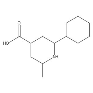2-Cyclohexyl-6-methylpiperidine-4-carboxylic acid Structure
