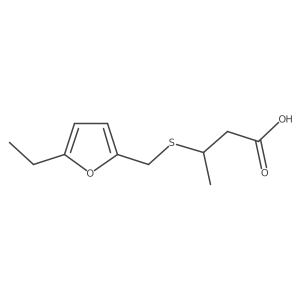 3-{[(5-Ethylfuran-2-yl)methyl]sulfanyl}butanoic acid Structure
