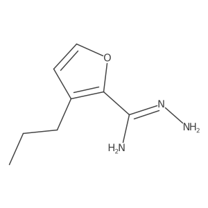 (Z)-N'-amino-3-propylfuran-2-carboximidamide结构式