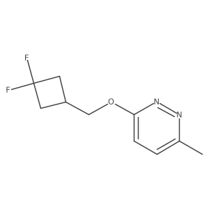 3-[(3,3-Difluorocyclobutyl)methoxy]-6-methylpyridazine结构式