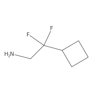 2-Cyclobutyl-2,2-difluoroethan-1-amine结构式