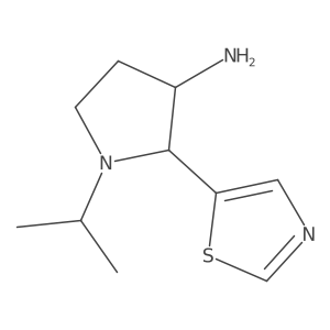 1-(Propan-2-yl)-2-(1,3-thiazol-5-yl)pyrrolidin-3-amine Structure