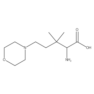 2-Amino-3,3-dimethyl-5-(morpholin-4-yl)pentanoic acid结构式