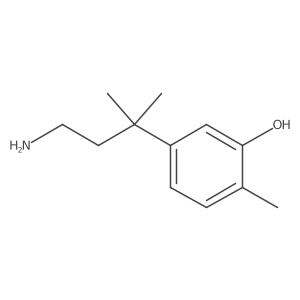 5-(4-Amino-2-methylbutan-2-yl)-2-methylphenol Structure