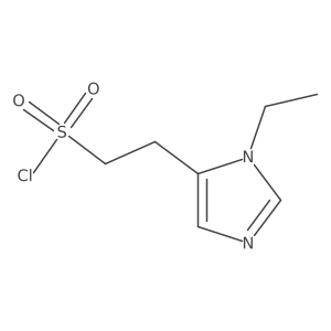 2-(1-ethyl-1H-imidazol-5-yl)ethane-1-sulfonyl chloride Structure