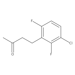 4-(3-Chloro-2,6-difluorophenyl)butan-2-one Structure