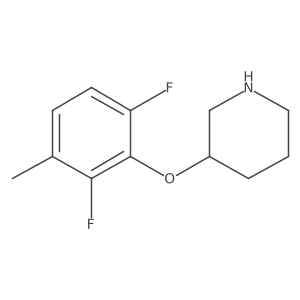 3-(2,6-Difluoro-3-methylphenoxy)piperidine结构式