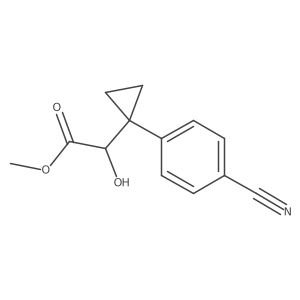 Methyl 2-[1-(4-cyanophenyl)cyclopropyl]-2-hydroxyacetate Structure