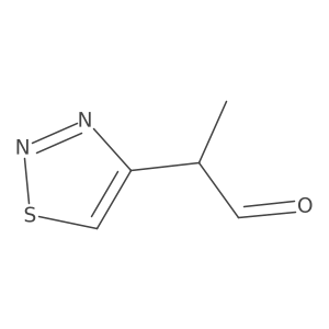 2-(1,2,3-Thiadiazol-4-yl)propanal Structure
