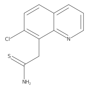 2-(7-Chloroquinolin-8-yl)ethanethioamide Structure