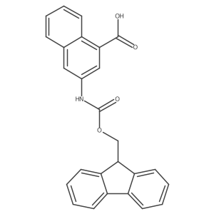 3-({[(9H-fluoren-9-yl)methoxy]carbonyl}amino)naphthalene-1-carboxylic acid Structure