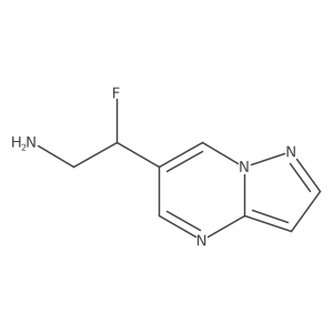 2-Fluoro-2-{pyrazolo[1,5-a]pyrimidin-6-yl}ethan-1-amine结构式