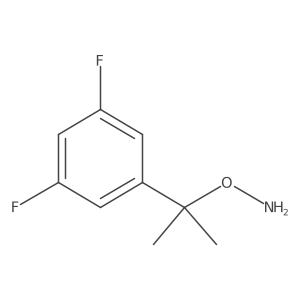 O-[2-(3,5-difluorophenyl)propan-2-yl]hydroxylamine Structure