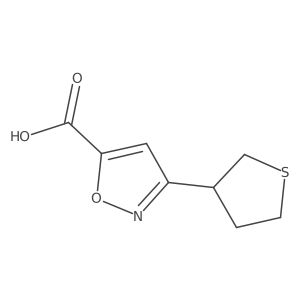 3-(Thiolan-3-yl)-1,2-oxazole-5-carboxylic acid结构式