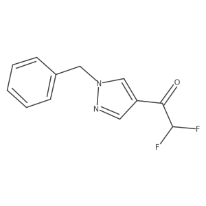1-(1-benzyl-1H-pyrazol-4-yl)-2,2-difluoroethan-1-one结构式